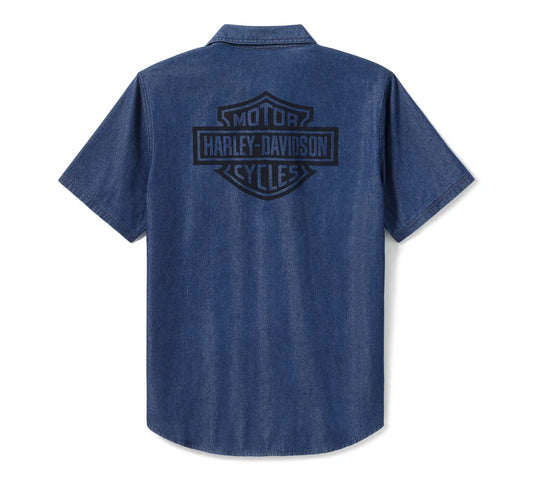 Camisa de cambray Bar & Shield para hombre 96740-25VM