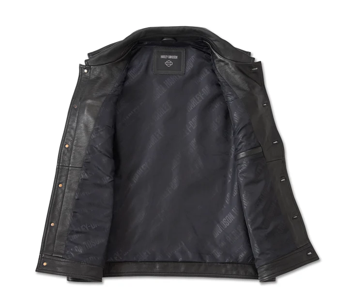 Chaleco de piel Harley-Davidson® para hombre - 97031-24VM