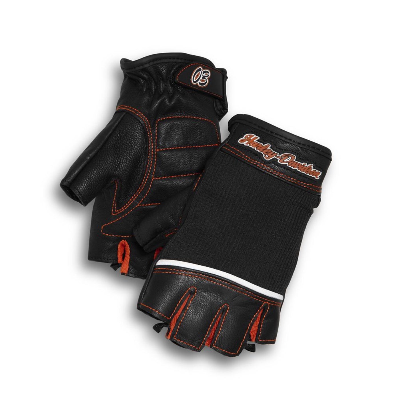 Guantes Sin Dedos Cora de Piel y Malla Harley-Davidson para Mujer 98296-14VW