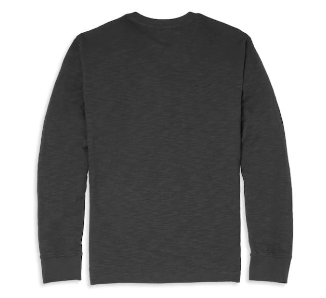 Camiseta con gráfico de jersey flameado Oil Can Bar & Shield para hombre 96139-22VM