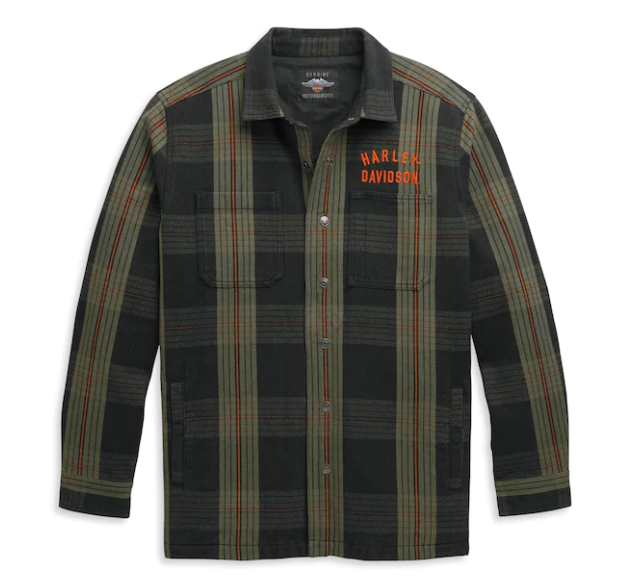 CAMISA HARLEY DAVIDSON DE CUADROS CHIFFON