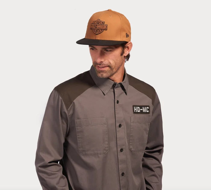 Camisa para hombre Harley Davidson color marrón 96369-23VM