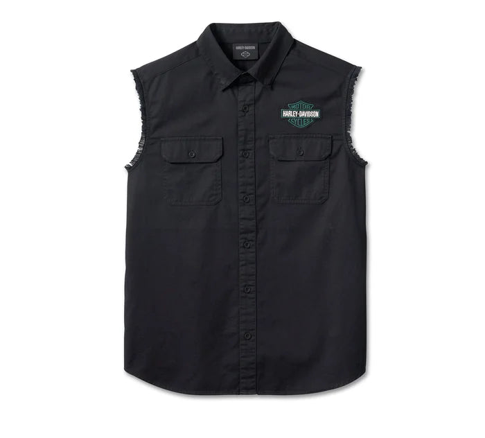 CAMISA SIN MANGAS NEGRA 96653-23VM – Coyote H-D