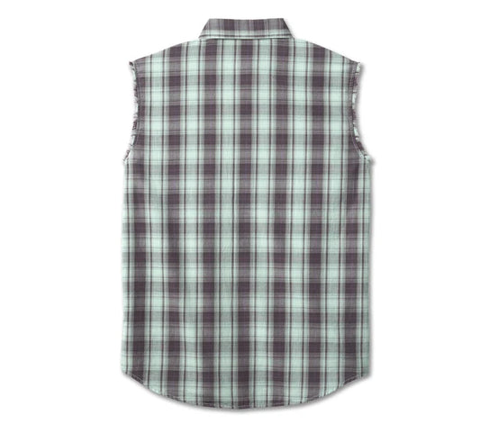 Camisa de cuadros sin magas - 96655-23VM