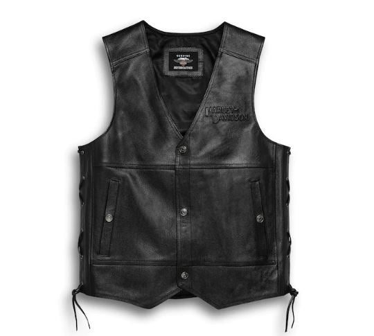 Chaleco de cuero Harley-Davidson® para hombre 98024-18VM