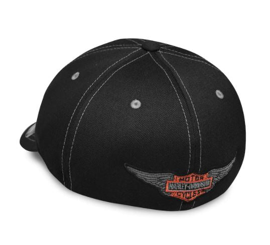 Gorra Harley-Davidson® Flame Stretch Fit para hombre - 99408-18VM