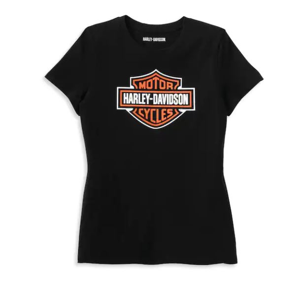 Blusa con grafico Bar Shield para mujer 96229 22VW Coyote H D