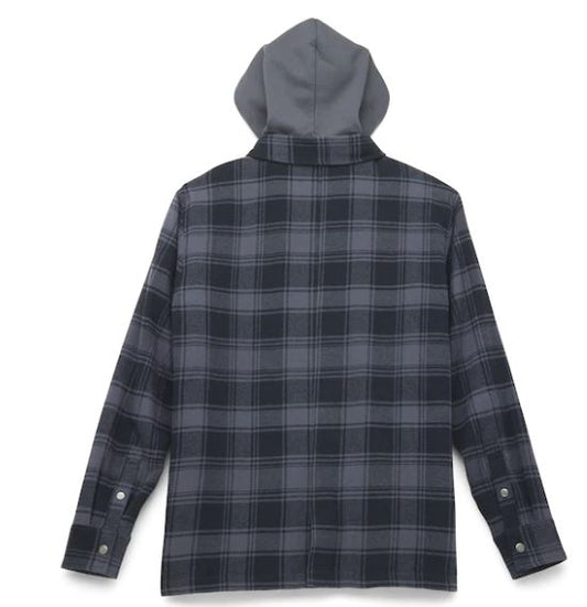 Chaqueta a cuadros con capucha extraíble Bar & Shield para hombre 96193-22vm