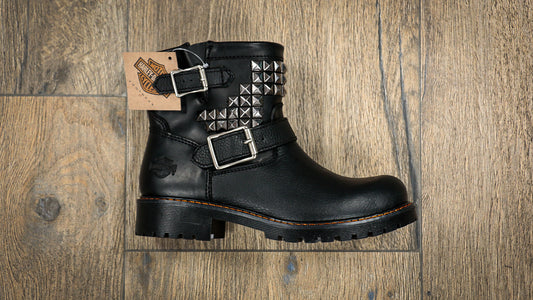 Botas color negro con estoperol para mujer Harley Davidson Heather 45105