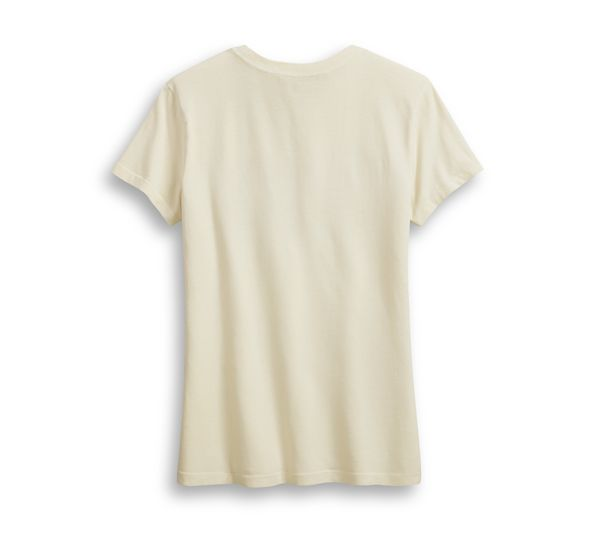 Blusa Harley-Davidson Color Beige con Letras Rojas 99232-19VW