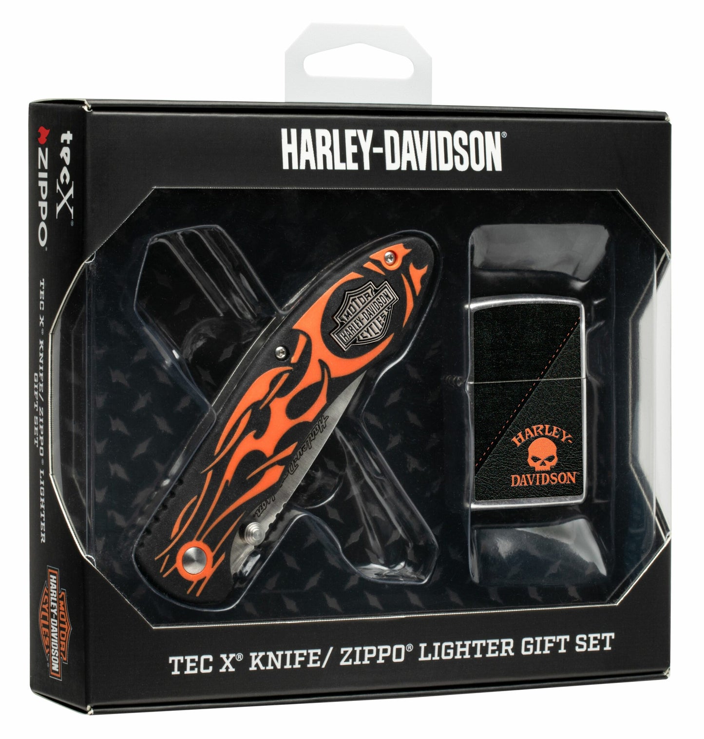 Set de regalo Harley-Davidson® TecX Flame Knife y encendedor Zippo