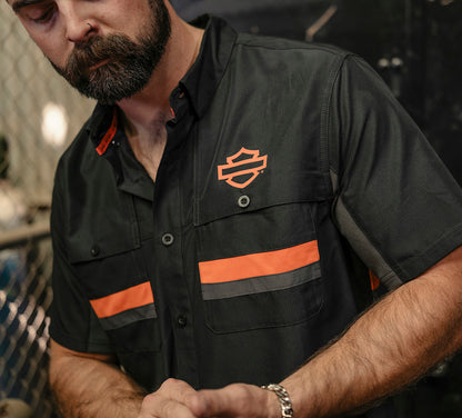 CAMISA DE MANGA CORTA VENTILADA HD TECH PARA HOMBRE-96294-26VM