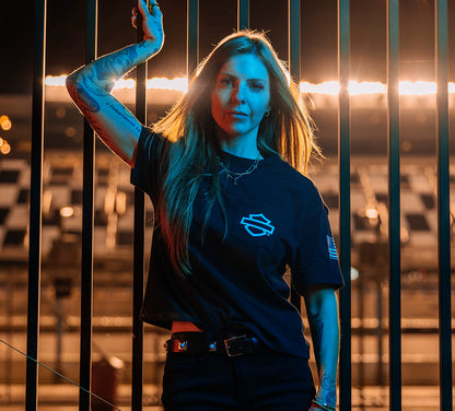 CAMISETA FACTORY RACING FANWEAR BOXY POCKET PARA MUJER  96378-26VW