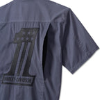 Camisa manga corta Racing Performance #1 para caballeros - Ombre Blue 96456-24VM