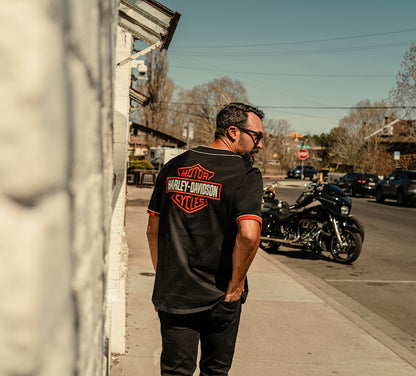 Jersey H-D Essential Bar & Shield Baseball para hombre 96457-26VM
