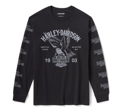 Camiseta H-D American Classic Eagle Long Sleeve Graphic para hombre 96498-26VM