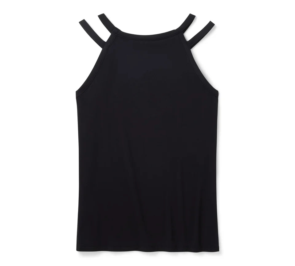 CAMISETA SIN MANGAS BLING SPADES STRAPPY HIGH NECK - HARLEY BLACK-96655-25VW