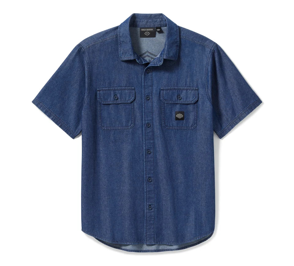 Camisa de cambray Bar & Shield para hombre 96740-25VM