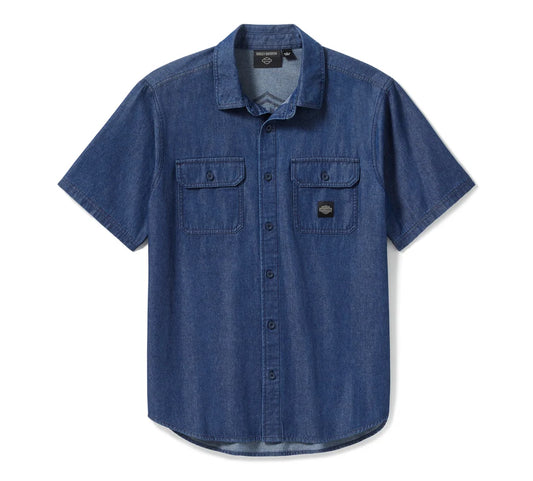 Camisa de cambray Bar & Shield para hombre 96740-25VM