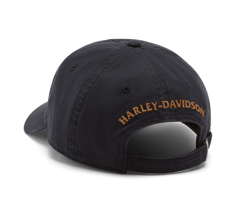 Gorra H-D American Classic Switchback Adjustable para hombre - Harley Black 97670-26VM