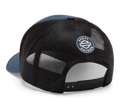 Gorra Logo Colorblock Adjustable Trucker para hombre - Midnight Navy 97678-26VM