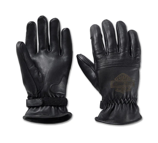 Guantes de trabajo de cuero Helm para hombre - Negro 98132-23VM