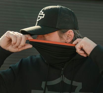 Gorra de camionero ajustable con logo y bloque de color - Harley Black 99400-26VX