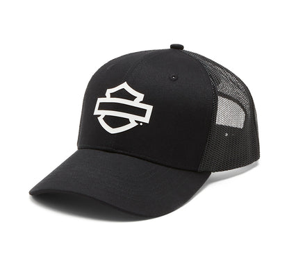 Gorra de camionero ajustable con logo y bloque de color - Harley Black 99400-26VX