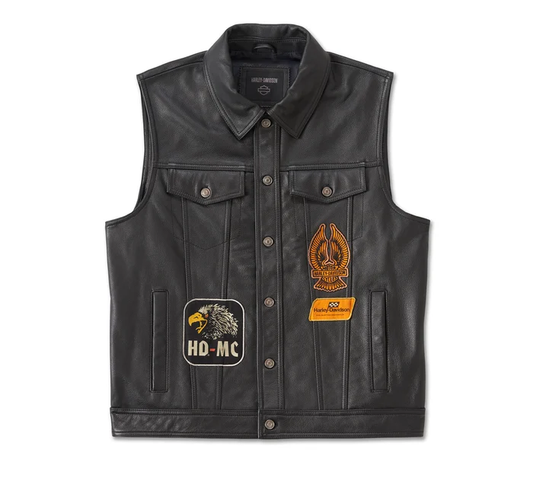 Chaleco de piel Harley-Davidson® para hombre - 97031-24VM