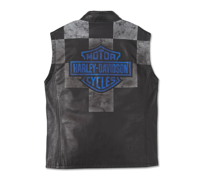 Chamarra Harley-Davidson® convertible de piel para hombre - 97028-24VM