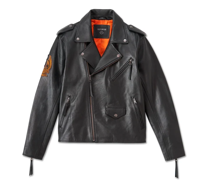 Fashion chamarra harley davidson piel original