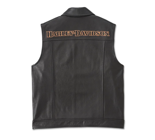 Chaleco de piel Harley-Davidson® para hombre - 97031-24VM