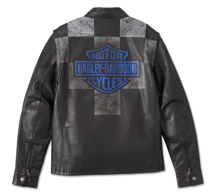 Chamarra Harley-Davidson® convertible de piel para hombre - 97028-24VM