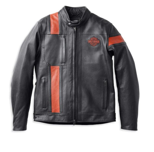 Chaqueta Harley-Davidson® de cuero impermeable para hombre - 98000-22VM