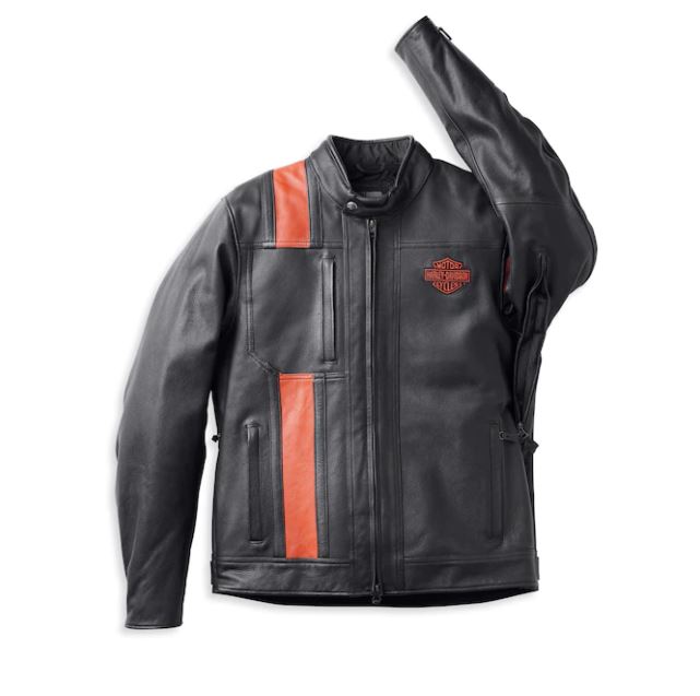 Chaqueta Harley-Davidson® de cuero impermeable para hombre - 98000-22VM