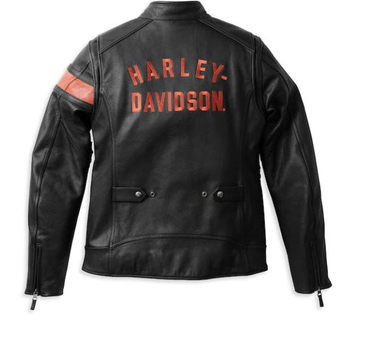 Chaqueta Harley-Davidson® de cuero impermeable para mujer - 98005-22VW