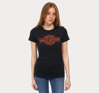 Blusa Harley-Davidson® con logo Bar & Shield para mujer - 96644-22VW